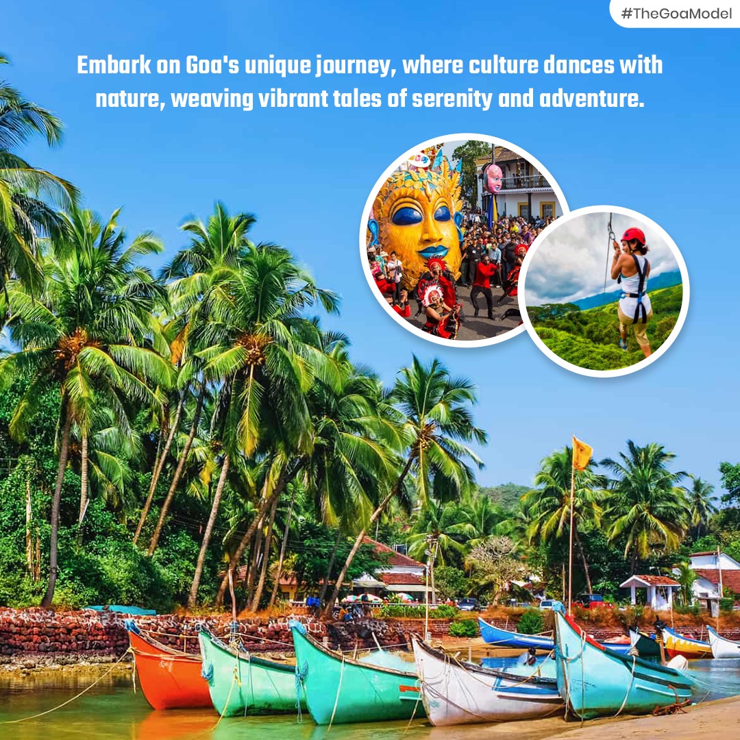 Embark on Goa's unique journey, where culture dances with nature, weaving vibrant tales of serenity and adventure. #TheGoaModel #GoaJourney #CultureAndNature #GoaVibes #ExploreGoa #GoaAdventure #VibrantGoa #GoaExperience #TravelGoa #DiscoverGoa #GoaMagic #CulturalGoa #GoaTales