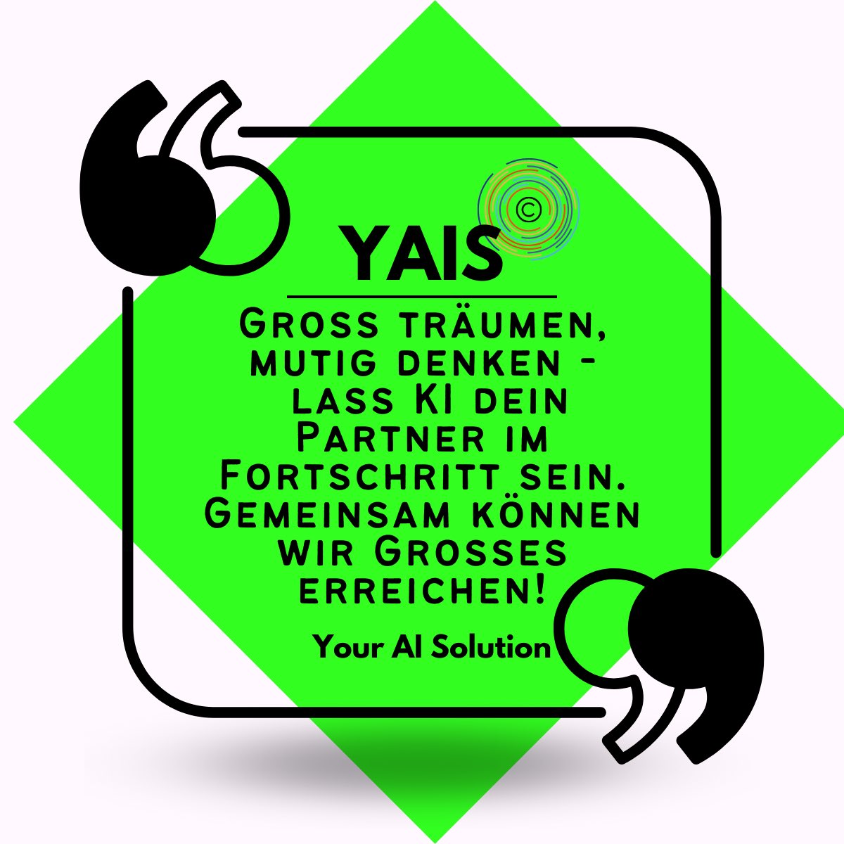 Welche grossen Träume verfolgst du für deine Zukunft? 🌟 Wie kann KI dir helfen, diese zu erreichen? Teile deine Gedanken mit uns! 💭💡 #Träume #KI #Zukunft #Ziele #Goals #Zurich