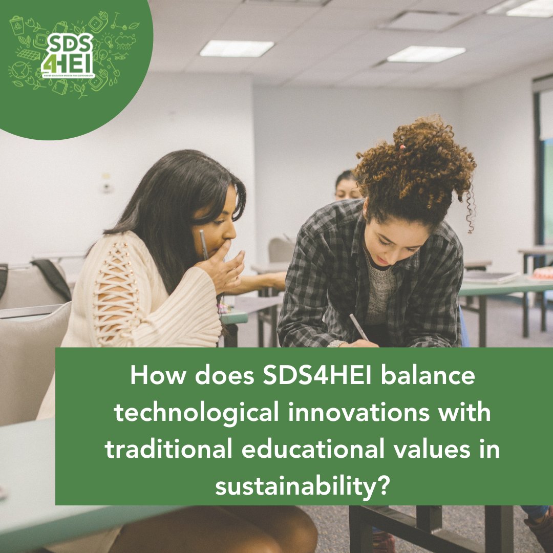 We balance tech innovations with traditional educational values in sustainability is by integrating sustainability into every aspect of university life: teaching, research, ops, community engagement while also emphasising traditional educational values #SDS4HEI #SustainabilityHEI