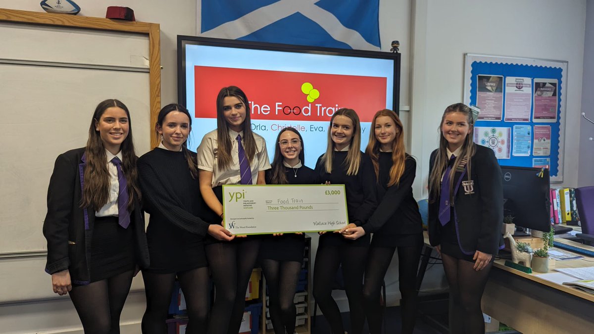 Congratulations to all the wonderful presenters at the @wallacehighsch YPI final today, lots of hard work and creativity on show. The team representing @FoodTrainScot walked away with £3000 for their charity 👏🏻