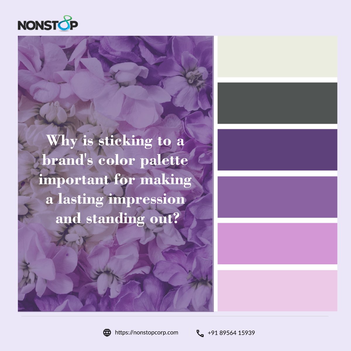 nonstopcorp's tweet image. Maintaining a consistent brand color palette in #GraphiDesign is crucial for several reasons:

1️⃣ Brand Recognition
2️⃣ Brand Identity
3️⃣ Professionalism
4️⃣ Coherence
5️⃣ Differentiation
#BrandConsistency #StandOutDesigns #InternationalDayOfFamilies #GodMorningWednesday