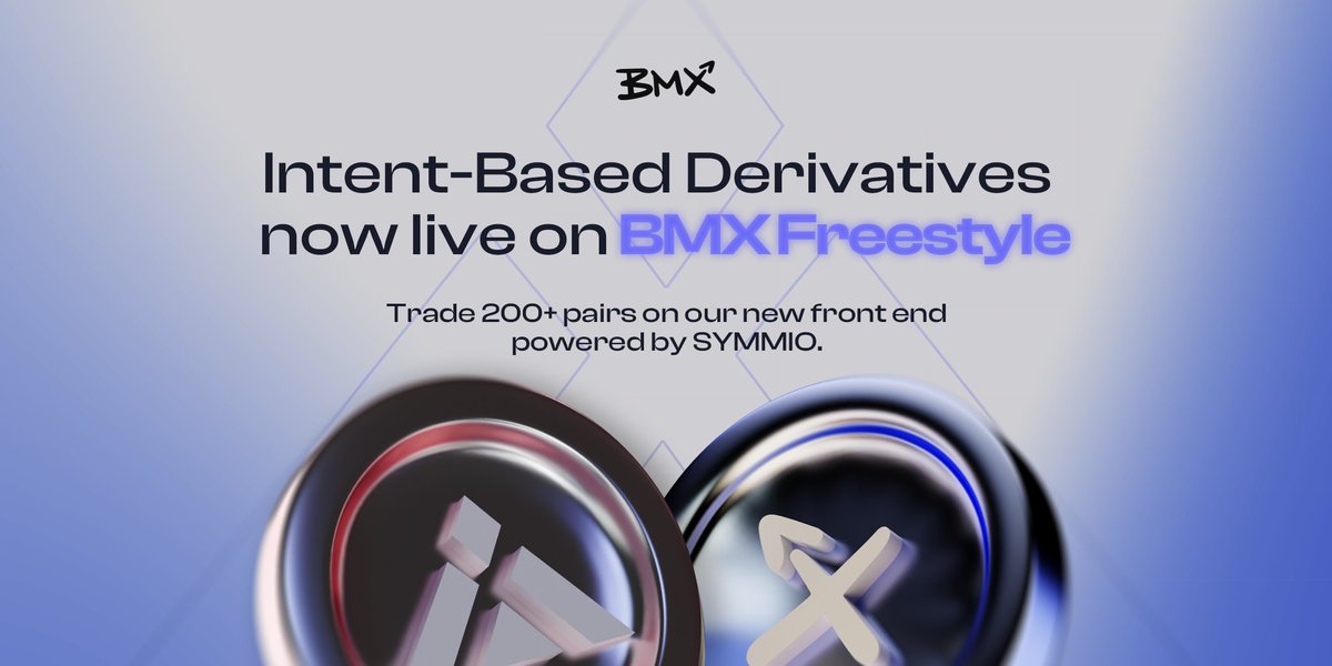 BMX Freestyle is now live!

We now offer a new decentralized perpetual trading engine: the “Freestyle” market utilizes the cutting-edge intents-based technology of @symm_io  to unleash access to 200+ tradeable assets with up to 60x leverage.

Trading incentives start next week!