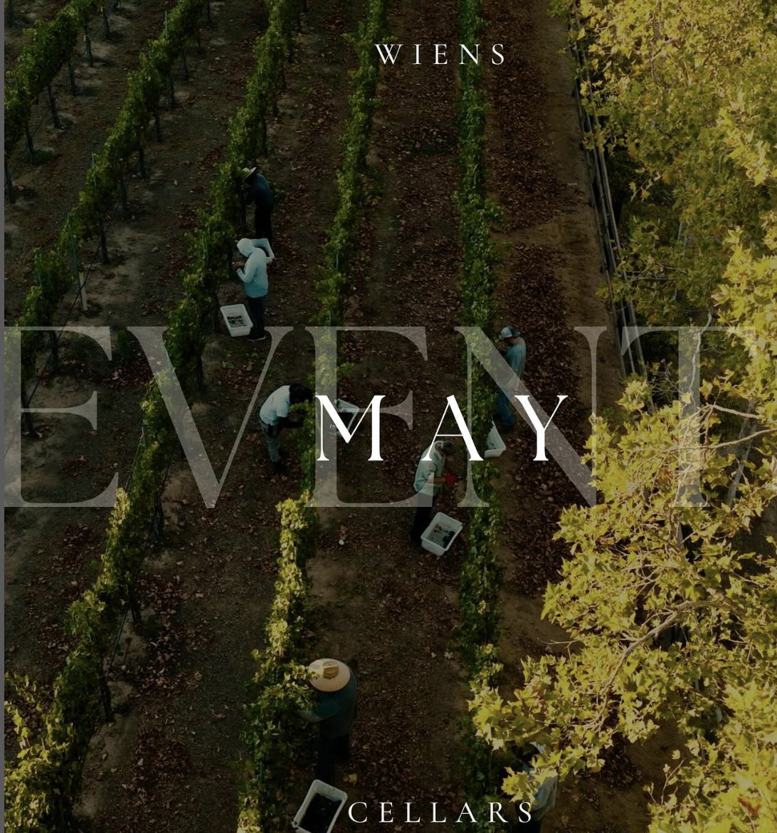 MAYYYYY we suggest a visit to Wiens Family Cellars soon? ✨

• Temptation Tuesdays will feature their 2022 Chardonnay & 2019 Cabernet Franc at a discounted price & $5 GLASSES* 🥂

They can’t wait to S P R I N G into the fun with you 🌿🌼

#may #localevents #temeculavalley
