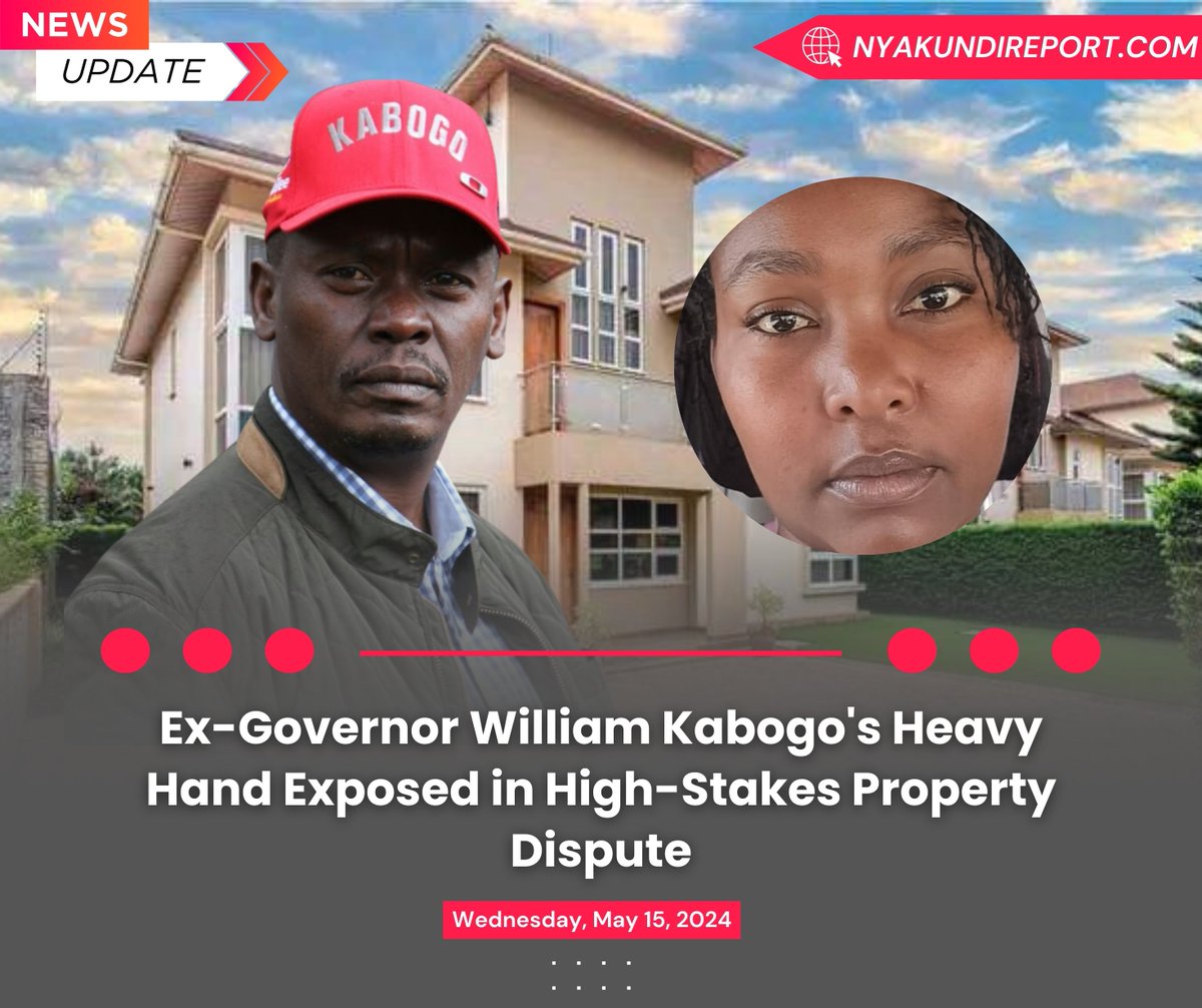 Ex-Governor William Kabogo's Heavy Hand Exposed in High-Stakes Property Dispute

Former Kiambu Governor William Kabogo is embroiled in a contentious house-ownership dispute with one Mrs. Njeri Gathecha who claims to be a victim of ongoing abuse.

Speaking out during an interview…