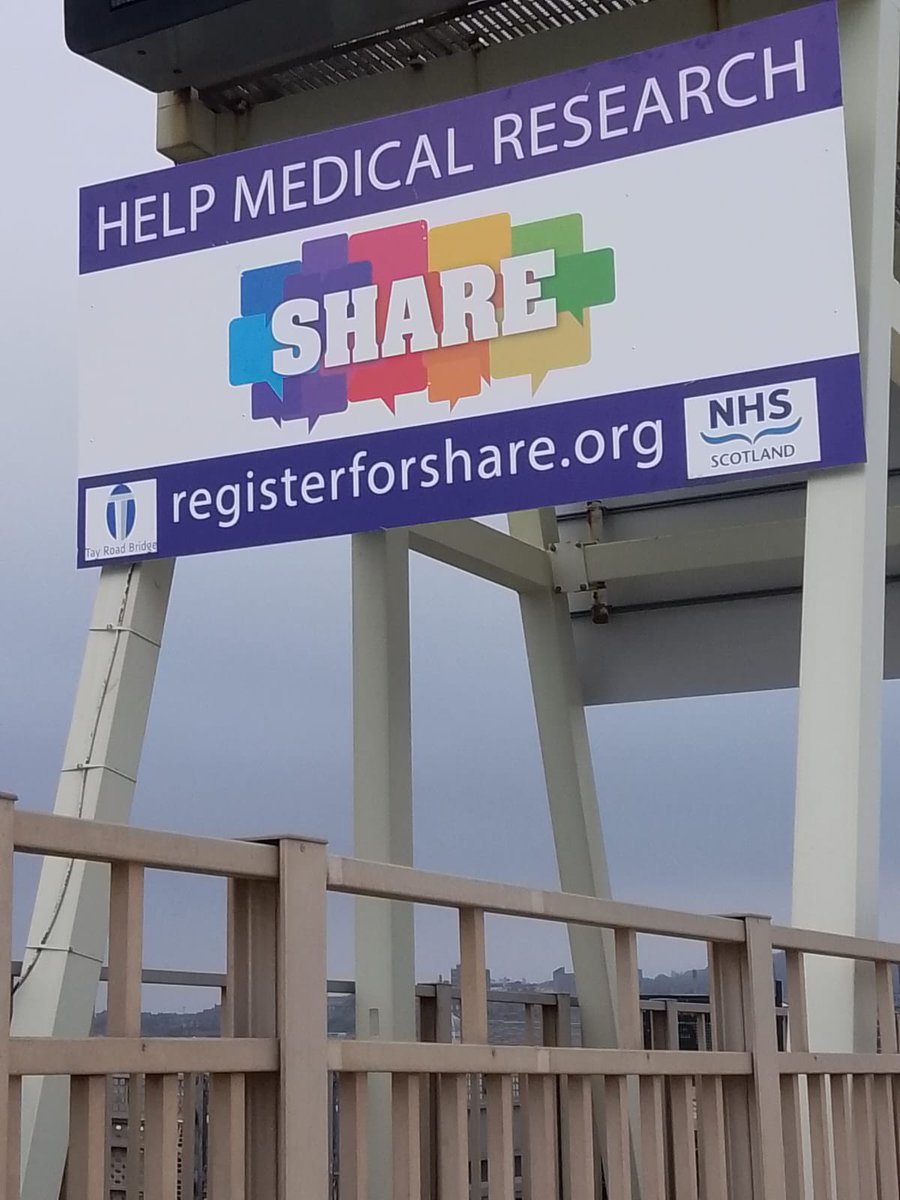 Thank you to the guys at the Tay Road Bridge for their support for @register4share