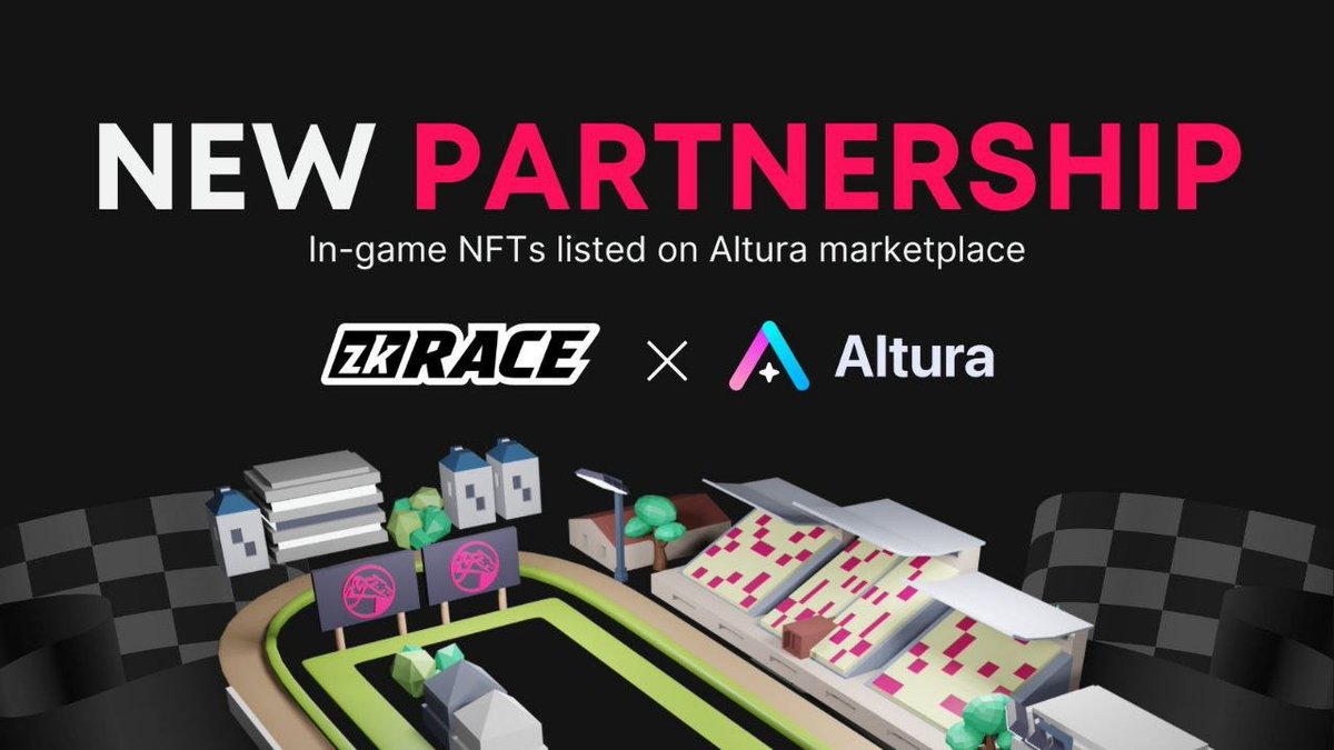 🚀 Revolutionizing the gaming universe! @zk_Race joins forces with @AlturaNFT to unleash the full potential of in-game #NFTs, creating an immersive experience.

🐎 #zkRace is a complete horse racing ecosystem offering both active and passive gameplay possibilities built on an…
