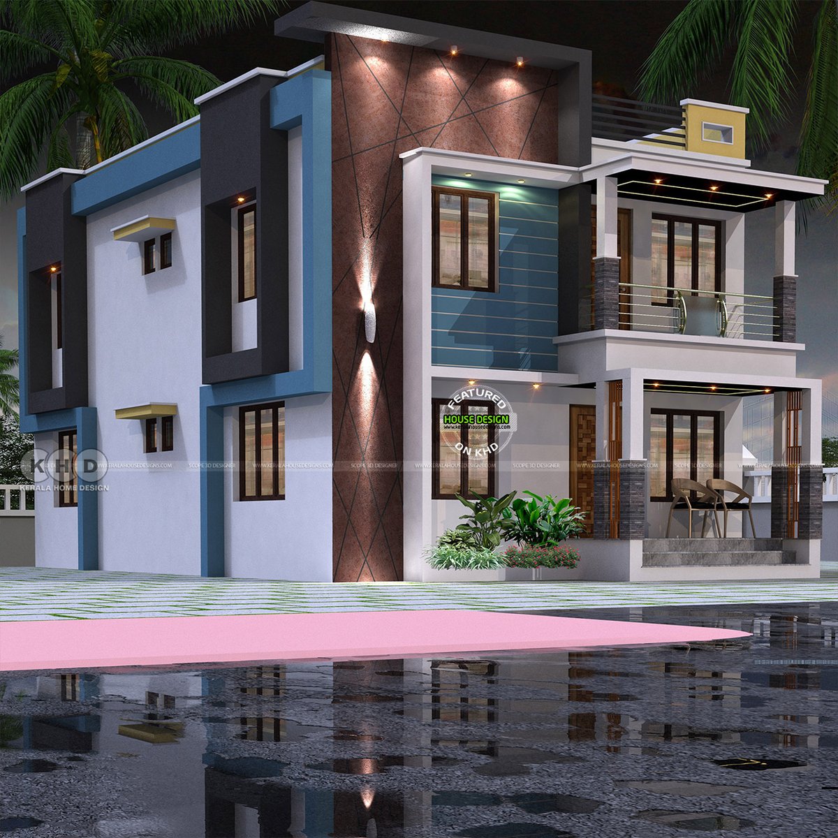 🏡 Discover your dream home! Explore this modern 2245 sq. ft. 5-bedroom box model home with a colorful exterior. Check it out: keralahousedesigns.com/2024/05/modern… #HomeDesign #ModernLiving #Architecture #BoxTypeHome #KeralaHomeDesign