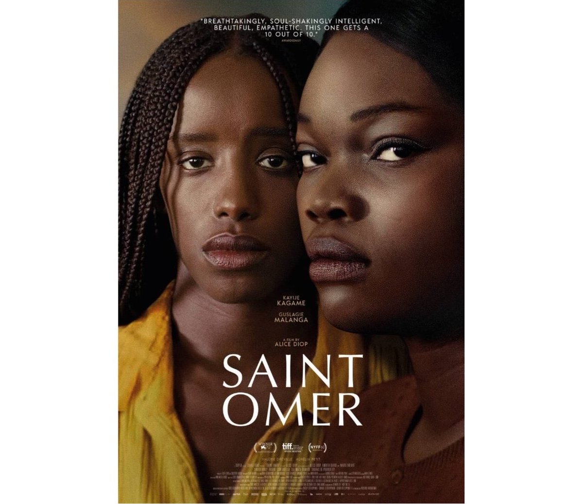 HLSI Film Soc showing of Saint Omer dir. Alice Diop starring Kayije Kagame, Guslagie Malanda Thurs 16 May 7.30. Based on a true story of the trial of a young student leaving her baby to drown. Book via our website