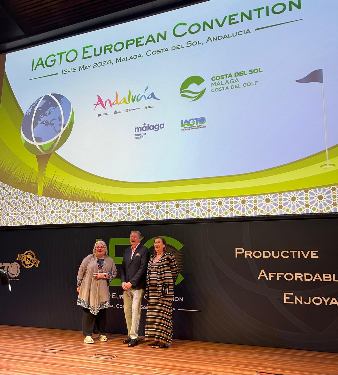 #Andalucía está acogiendo por segundo año consecutivo la IAGTO European Convention, en Málaga👏 🔝🏌️‍♂️Consolidándose como el evento turístico de Golf más relevante a nivel europeo ✔️300 turoperadores de 38 países y casi 800 delegados 🗓️Del 13 al 15 de mayo