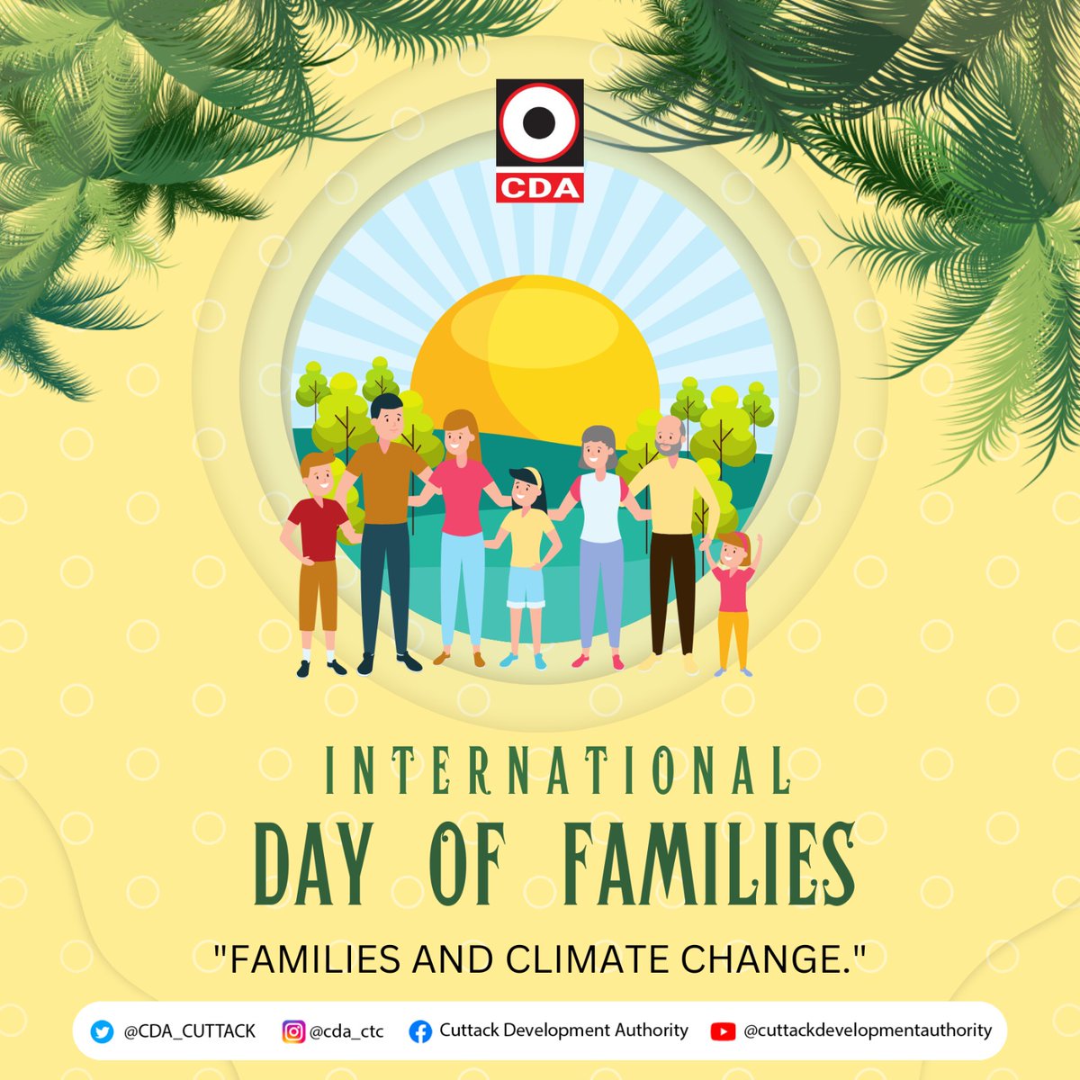 CDA_CUTTACK's tweet photo. Family is our Whole World……Happy International Day of Families!
Together, let's raise awareness about the impact of climate change on our lives and the crucial role we can play in addressing it.
#InternationalFamilyDay #familymatters #AddressClimateChange #CDA #cuttack https://t.co/YnKKZ2Qxvd