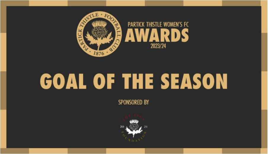We're delighted to be the sponsors of @ThistleWFC goal of the season. Don't forget to vote for your favourite today. As part of the sponsorship, there's two tickets up for grabs for the team's awards night on the 25th. Check the latest members email for how to take part. 🔴🟡🔴