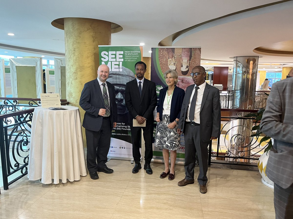 Thrilled to open the #SEEME exhibition alongside #UK & #ET parliamentarian and our @5SFoundation project coordinators. This showcase embodies our collective commitment to raising awareness and fostering dialogue around #NTDs. #beatNTDs #TimeForAction 🌟🖼️🌐