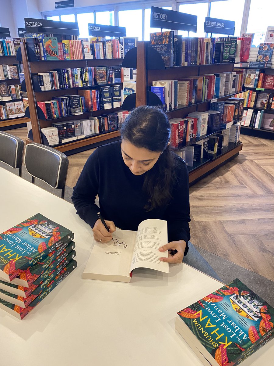 Front table at @ExclusiveBooks Durban airport and V&A Waterfront and I signed a bunch of books at both.