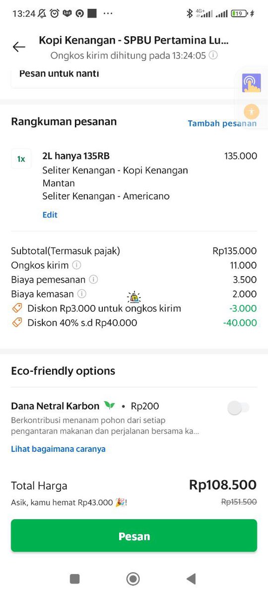 Tanya menurut kalian ini udh murah ga? Biasanya kopken yg 1 liter tahan di kulkas berapa lama?