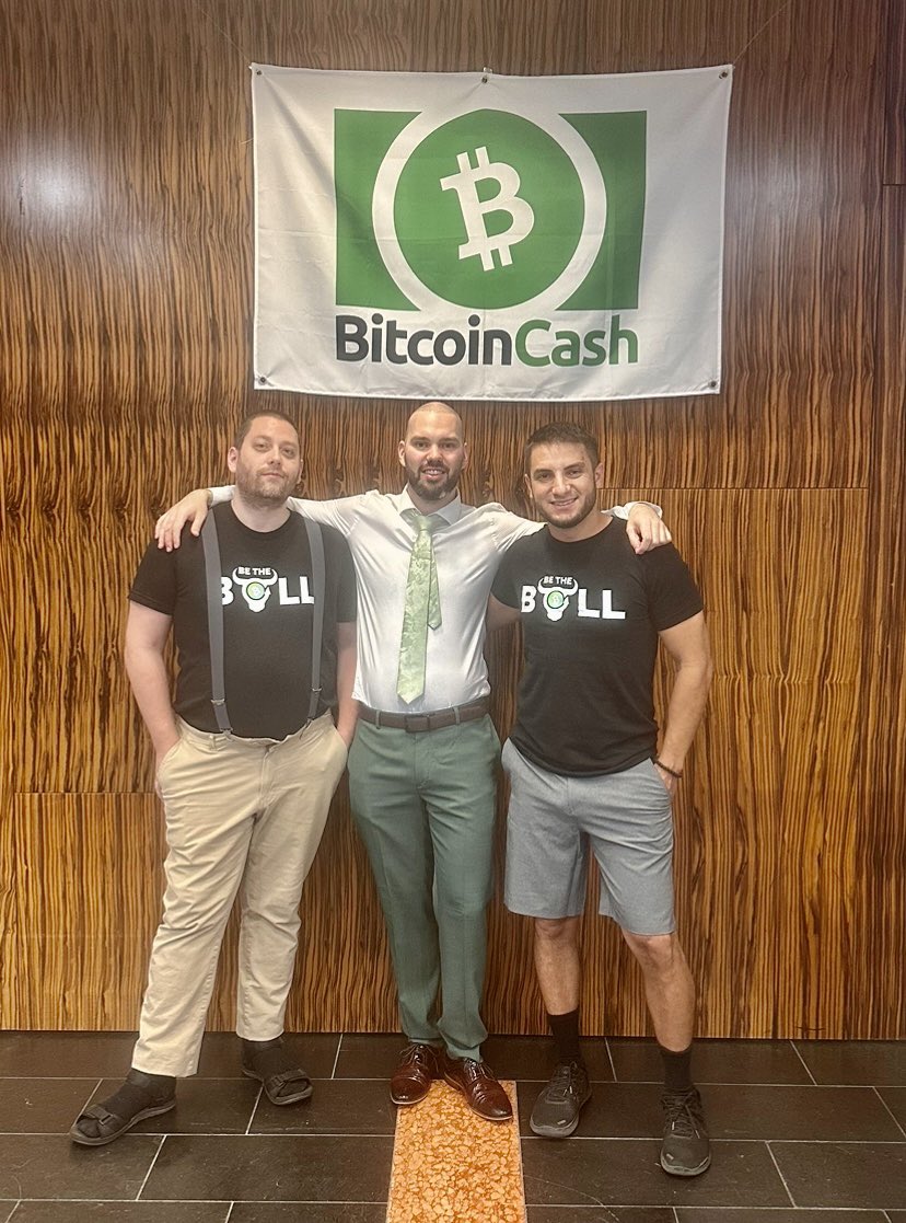 I wanted to give a huge shout out to these 2 gentlemen for allowing me the opportunity to help organize @bchbliss. Your hard work and dedication to peer to peer electronic cash is is truly admirable! @monsterbitar @TheBCHPodcast #BitcoinCash