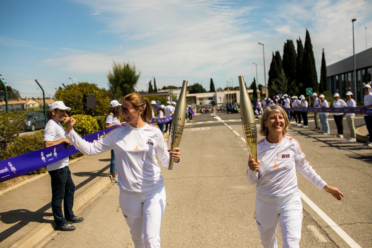 The Olympic Flame just passed through our R&D site in Montpellier, France! 🔥 The journey is not over, the relay goes on with lots of key stops coming up. Stay tuned ✨ #IgnitingPotential #Paris2024 @Paris2024