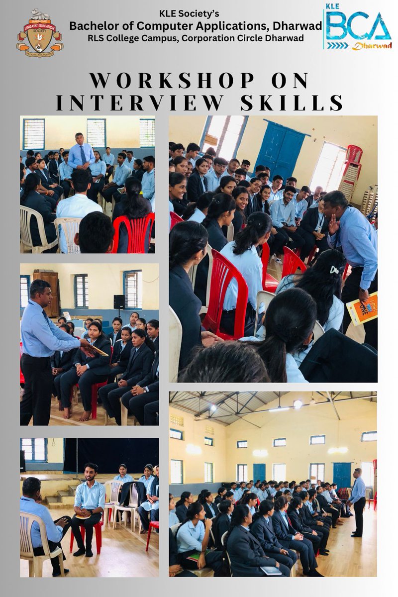 Workshop on Interview Skills 
Admission now open for 2024-25. 🚀 
#KLEBCADharwad
#AdmissionsOpen
#202425
#BCAAdmissions
#TechnologyEducation 
#FutureReady 
#InnovateWithKLE 
#EmpowermentThroughEducation 
#DreamBig 
#CareerGoals 
#SuccessStories 
#BrightFuture
#klesociety
#afterpu