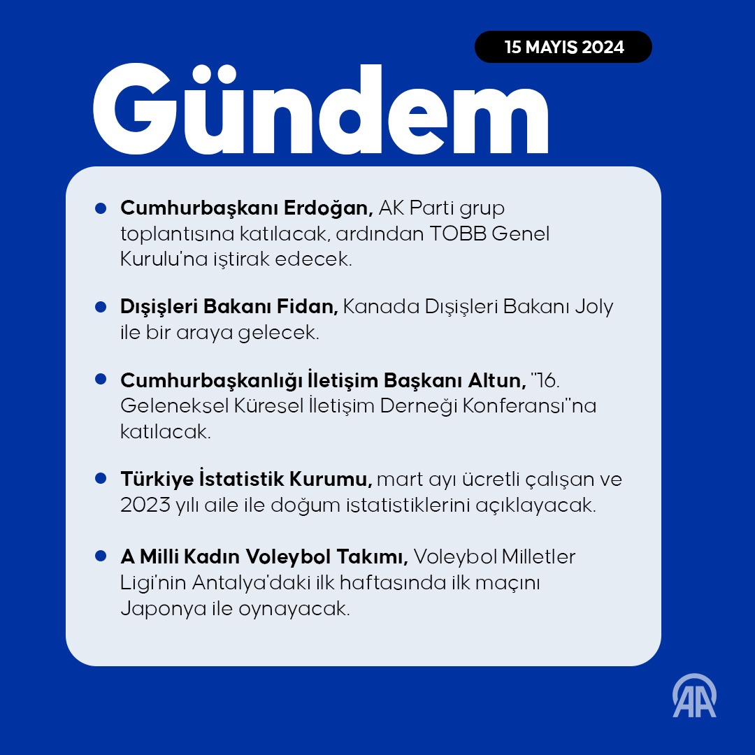 Türkiye ve dünya gündemi, lider programları ve uluslararası etkinlikler Gündem sayfasında: aa.com.tr/tr/p/gundem