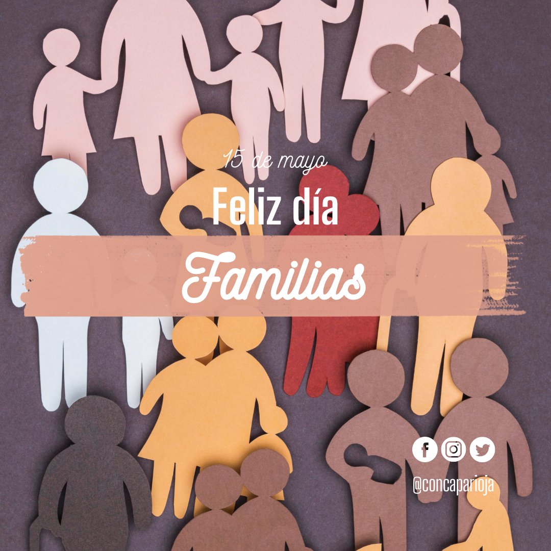 #DíaDe 🧡
Hoy celebramos el Día Internacional de las Familias y el 30º aniversario de esta fecha proclamada por la Asamblea General de las Naciones Unidas haciéndose eco de la importancia que la comunidad internacional otorga a las familias.
