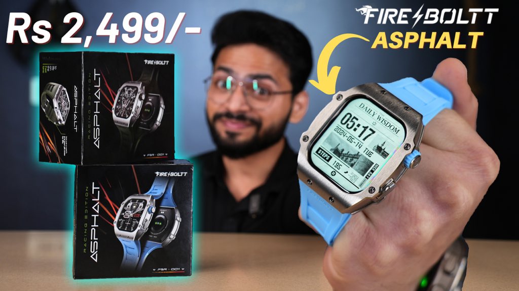 Fire-Boltt Asphalt Smartwatch 🚀 | Rugged Smartwatch At Rs 2,499/- 🔥 youtu.be/idJ3mrH-MCc?si… @fireboltt__