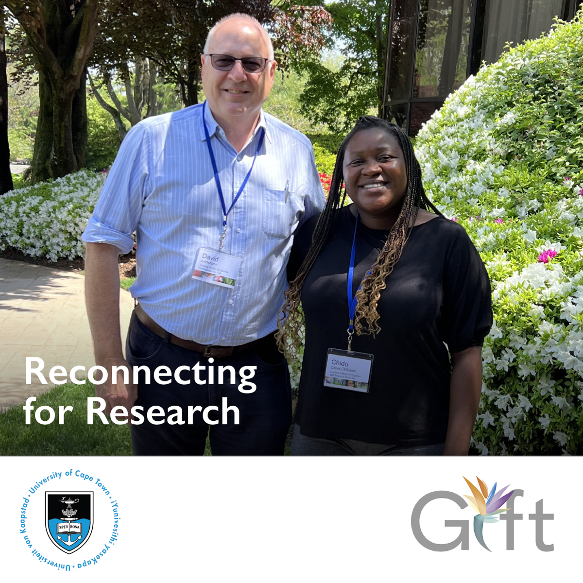 Our GIFT team members, ChidoDzivaChikwari and DavidAnderson, met at the Syphilis Research Convening in New York. Chido is an Assistant Professor studying HIV and STIs in Zimbabwe. Great thingshappen when we work together!
#Healthresearch #Womeninresearch @EDCTP @MRCza @tiaorgza