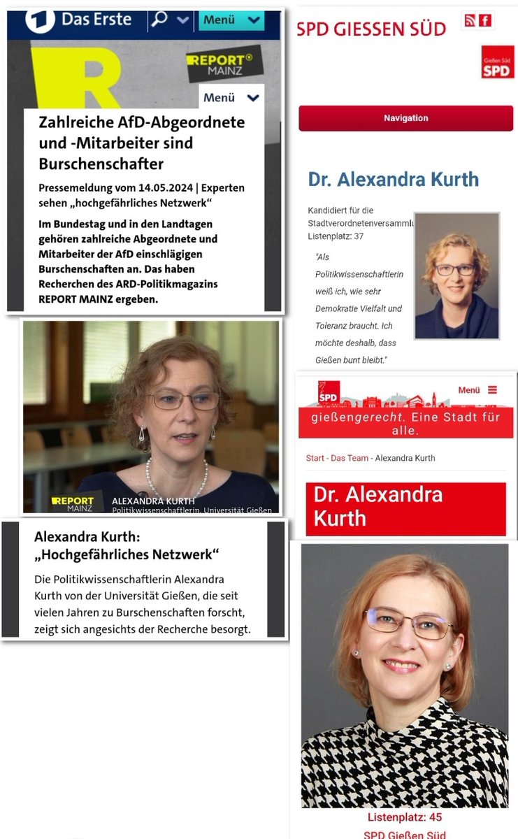 Die von Report Mainz (SWR) zum Thema Afd und Burschenschaften interviewte Politikwissenschaftlerin ist SPD Politikerin. #ReformOerr #OerrBlog