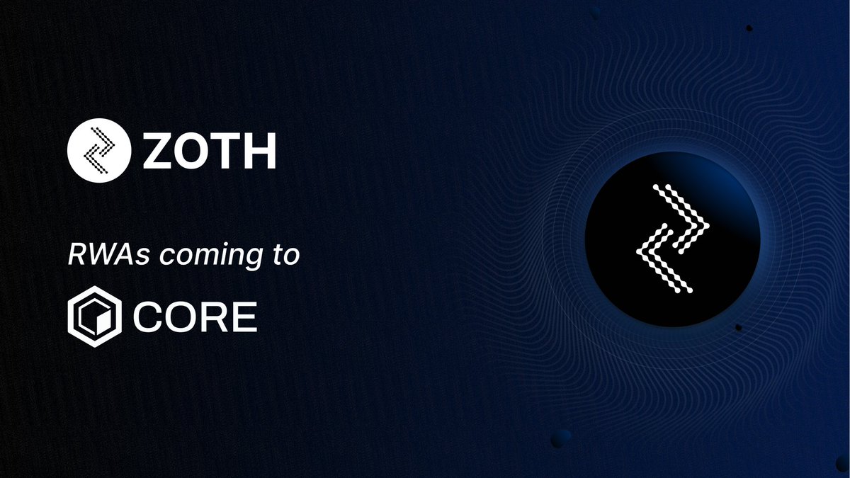 🌊 RWAs are coming to #Bitcoin

ZOTH pioneers this movement by bringing #RWA into the Bitcoin ecosystem, building on @Coredao_Org 🔸

Let's dive into it 🏄