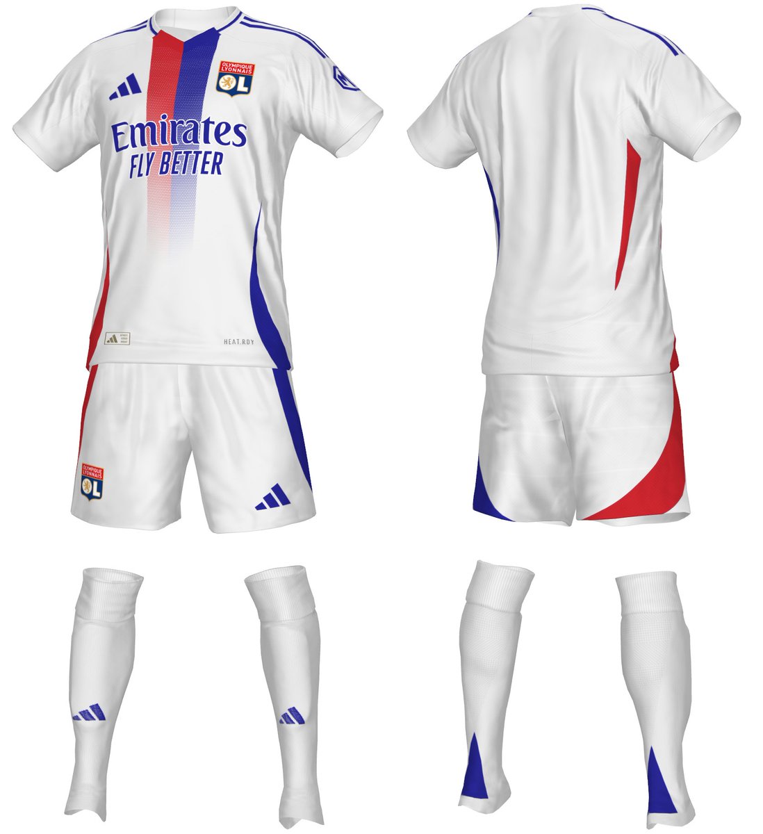 Official: Lyon Home Kit 24-25          

#pes2021 #pes21 #peskit #fc24 #kitmaker #eFootball2024 #adidasfootball #Lyon #olympiquelyonnais