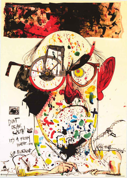 ❝Cartooning wasn’t just making a picture and putting a caption underneath. It’s also something else—a vehicle for expression, for protest, for saying something which you cannot necessarily say in words.❞⁣⁣

—Ralph Idris Steadman, born on this day, May 15, in 1936