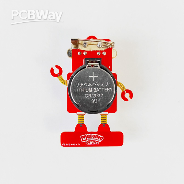 #LED Blinking Robot Badge -More info: pcbway.com/project/sharep…
