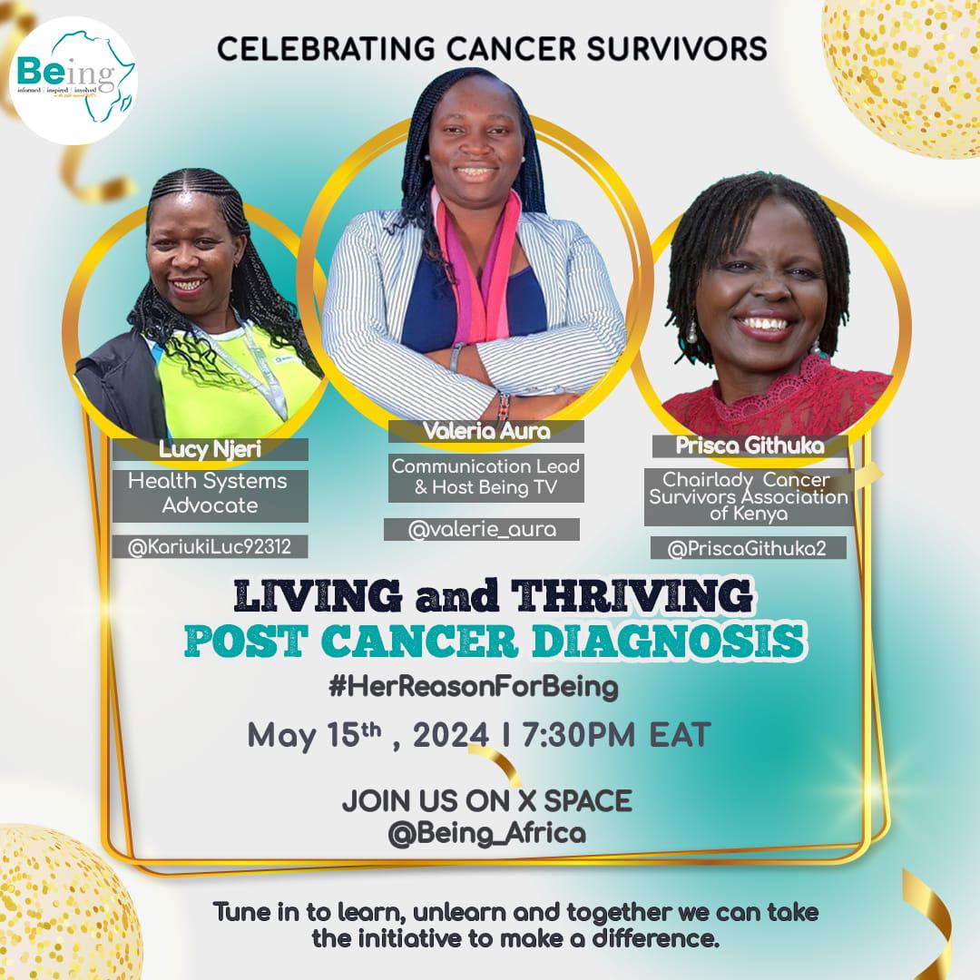 The Cancer Survivors' Festival is almost here. Please join us tonight and listen to cancer survivors' hope-filled lived experiences. Link: x.com/i/spaces/1ynga… #CelebratinglifeEmbracingHope
