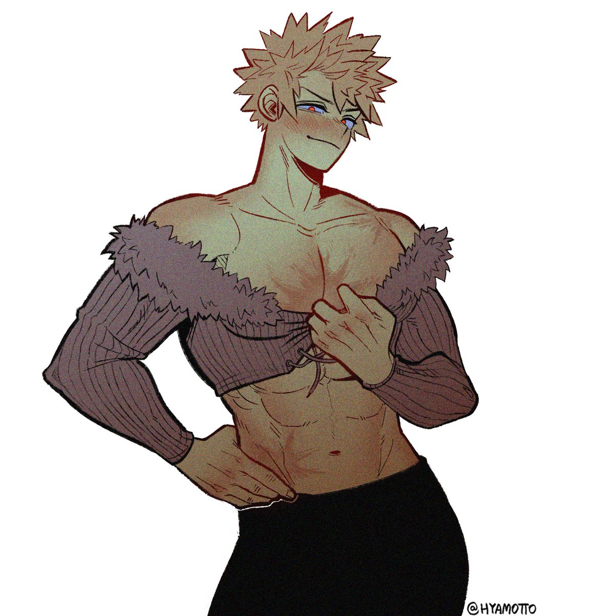 hyamotto's tweet photo. His typical diva pose 💅💅💋

#Kacchan #MHA https://t.co/ULOqOX8O8M