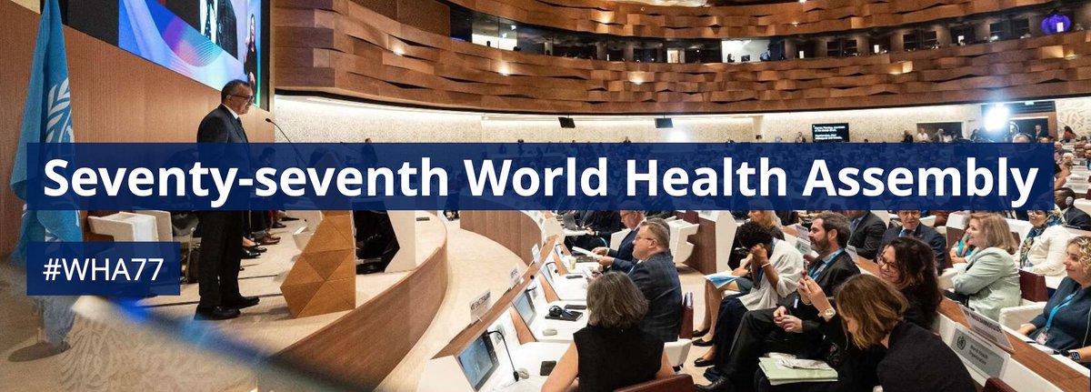 We're gearing up for the World Health Assembly—May 27 to June 1—where delegates, partner agencies, #civilsociety and @WHO experts will discuss #globalhealth priorities. Follow us on X / LinkedIn for updates + join via #WHA77 livestream: wrld.bg/fy0b50RCv7p #InvestInHealth