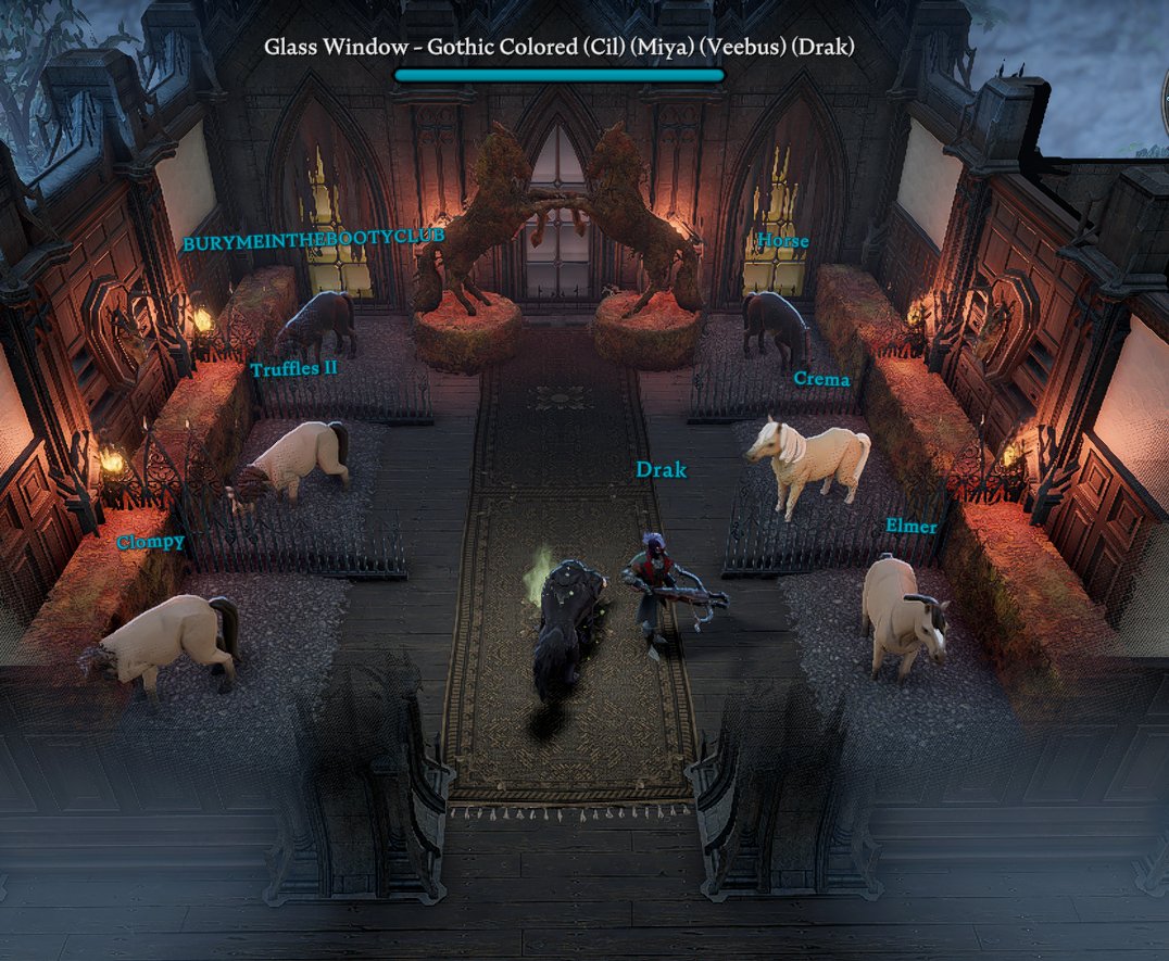 When the horses in @VRisingGame have a better (and more finished) room in the castle than our vampire clan. 😂