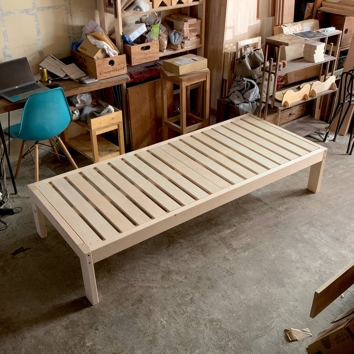 無印良品　スモールベッドフレーム　天然木　ウッドスプリング　G025 無印良品スモールベッドフレーム天然木ウッドスプリングG025