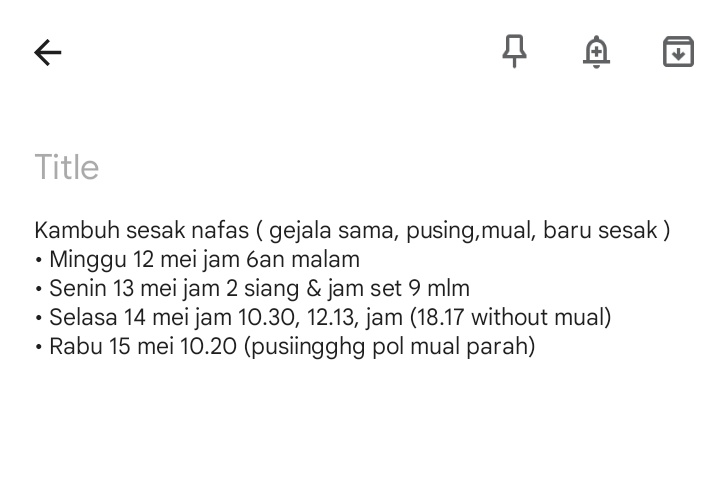 Sumpah ini ternyata terus berlanjut takut bgtt 😭😭 aplg yg hari ini makin parah. Tp ku perhatiin tuh jam kambuhnya hampir jam itu2 aja. Jd diluar jam itu ya biasa lagi😭😭
Plsilah besok ada outbond ke malang 😭😭😭