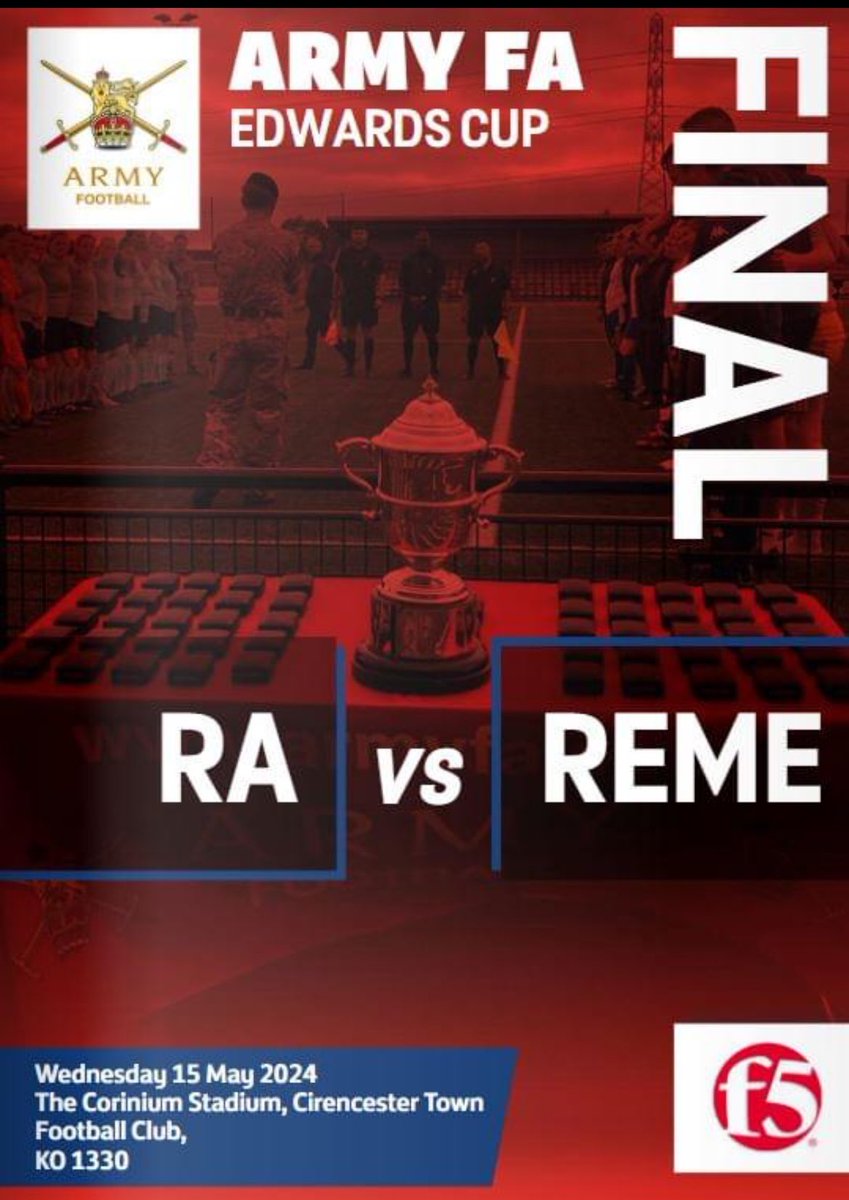 A big Women’s Cup Final today @CirenTownFC (KO 1330).

It promises to be a great game between @GunnersRAFC v @FA_REME & I’m delighted to be representing the @Armyfa1888 this great game. My impartiality will be tested! #TheSoldiersGame #HerGameToo 🇬🇧⚔️⚽️

calameo.com/read/001230235…