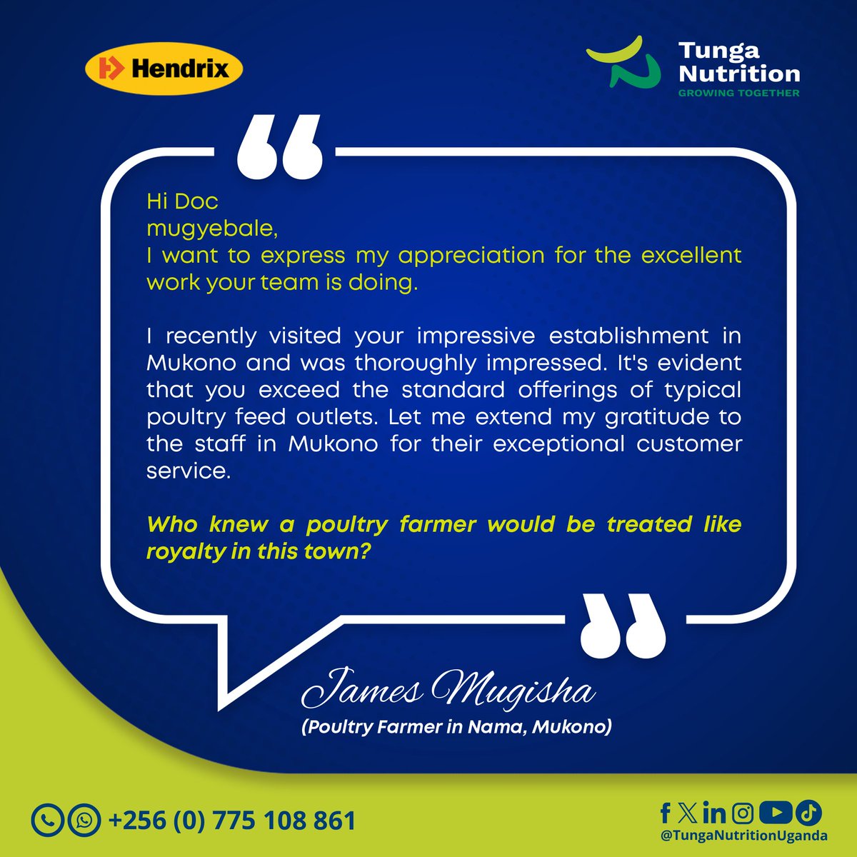 At Tunga Nutrition, we pride ourselves on delivering exceptional quality and outstanding customer service to our valued customers.
Our commitment to excellence ensures that every visit leaves our customers feeling valued and appreciated.
Experience the difference with Tunga