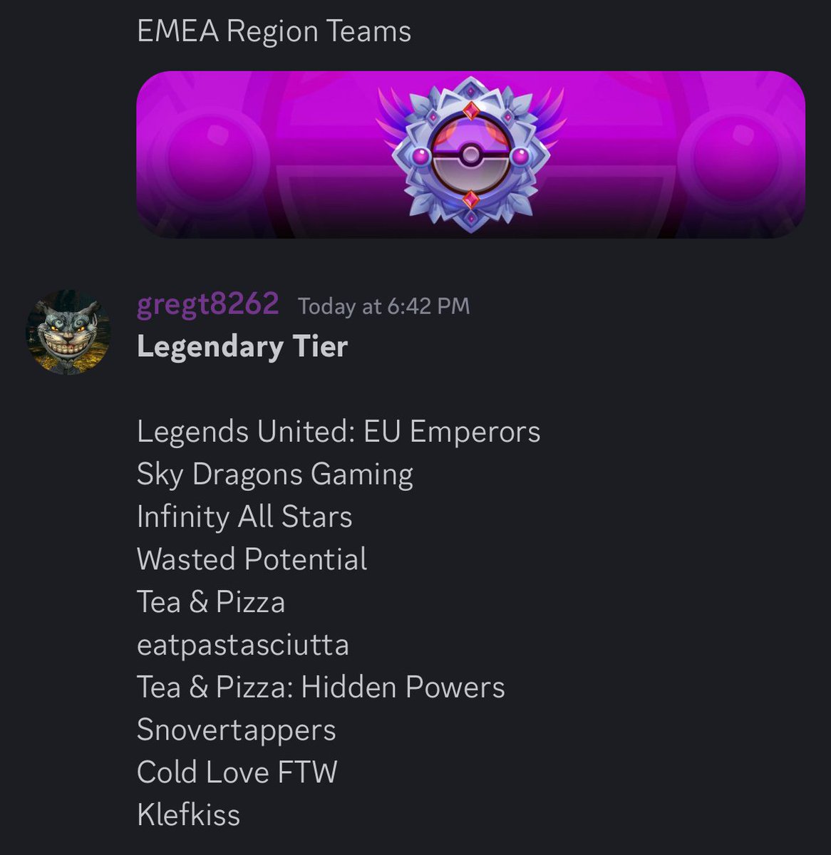It seems our strategy of losing to <a href="/hiddenpowers_eu/">T&P: Hidden Powers</a> for seeding worked! Ggs to <a href="/TeaminfinityGO/">Infinity GO</a> in the last bout of playoffs, great performance