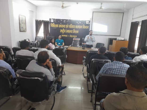 AyushmanNHA's tweet photo. These sessions were conducted to train the field teams of Interfacing Agencies - Dhanush Healthcare Systems Private Limited & Academy of Management Sciences, facilitating the initiation of on-ground activities.
#microsites #ABDM_microsites #AyushmanBharat #ABDM #digitalhealth https://t.co/I1tdQ3zsvm
