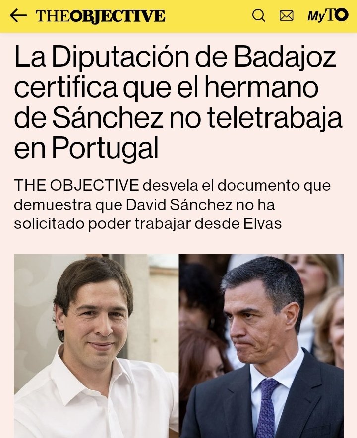 David Sánchez no ha solicitado teletrabajar pero tampoco ha aparecido nunca por su despacho, y la Diputación de Badajoz (PSOE) no se da cuenta en 7 años. Al resto de los 21 millones de trabajadores si se les olvida fichar un sólo día les meten un multazo que les dejan temblando.