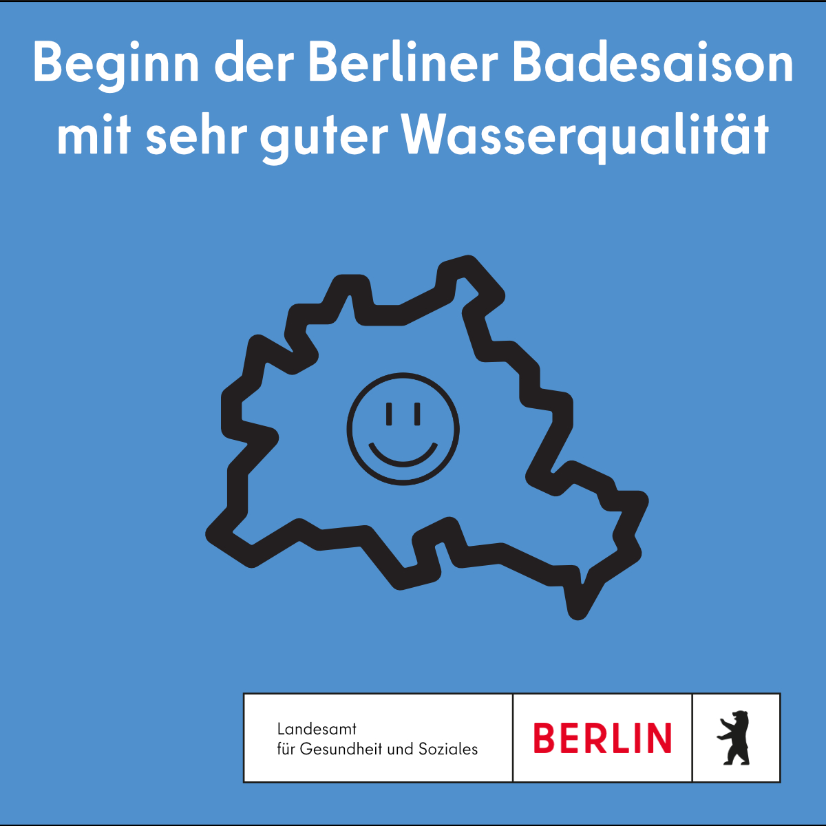 🏊‍♀️ Heute startet die offizielle #Badesaison! Auf Grundlage der ersten Untersuchungsergebnisse konnten alle #Berliner #Badegewässer als zum Baden geeignet eingestuft werden. Dem Anbaden bei bestem Frühlingswetter steht derzeit also nichts im Wege. ➡️berlin.de/lageso/service…