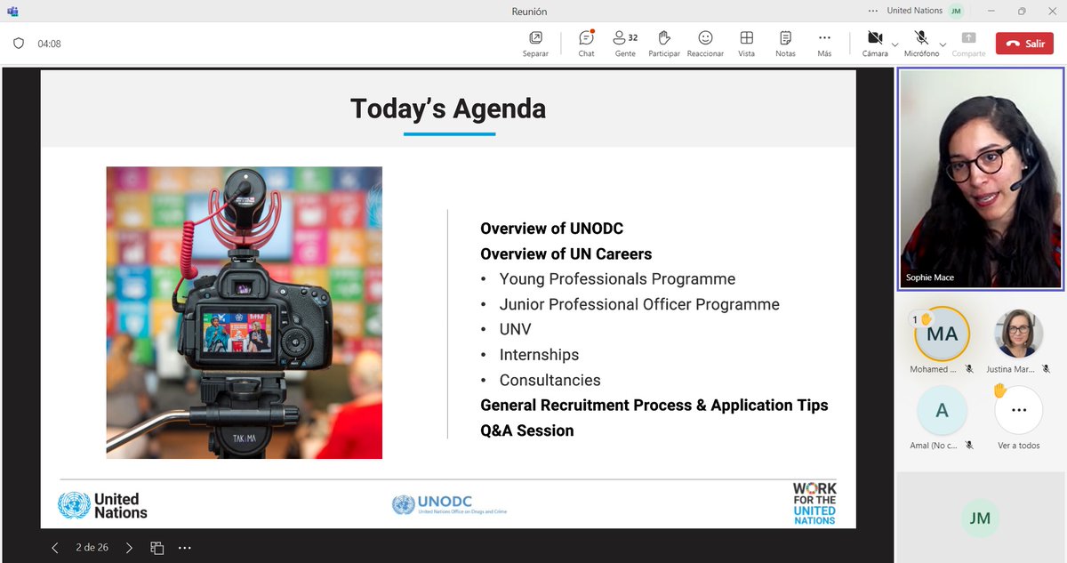 Yesterday, @UNODC #HQ colleagues & @Un__cyber #DohaCyberCentre organized a webinar engaging 47 university students from #Qatar 🇶🇦 in exploring #UNCareer & UNODC 🇺🇳 pathways. Kudos to the passionate young minds shaping tomorrow's world! 🌍🎓 #YouthEmpowerment #GlobalGoals.