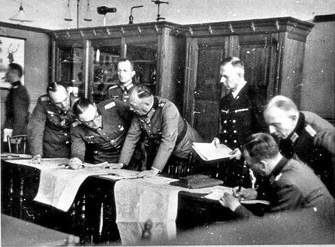 Surrender of Dutch Army in Holland now being negotiated. Netherlands resisted German invasion for 5 days, at cost of ~5000 Dutch lives, over half of them civilians.