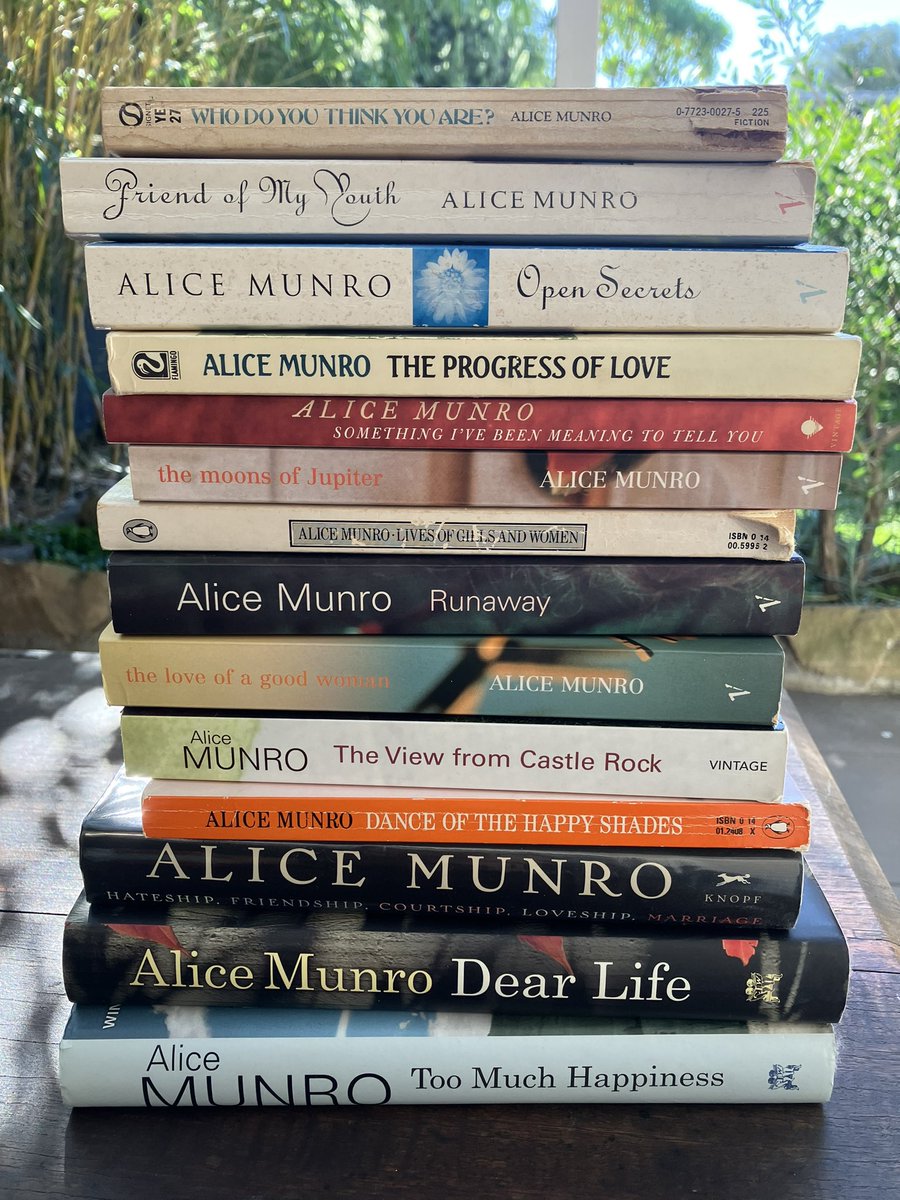 The first Munro I read was Runaway. I remember I was in bed and my heart was literally pounding, as if I was reading a thriller, at how she just nailed life to the page.