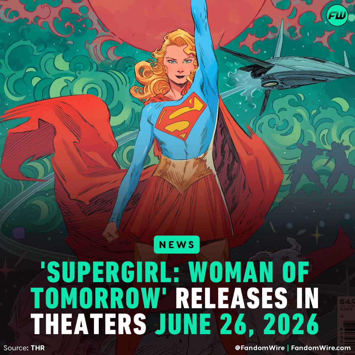 ‘Supergirl: Woman of Tomorrow’ releases in theaters June 26, 2026. The movie stars Milly Alcock as Supergirl.