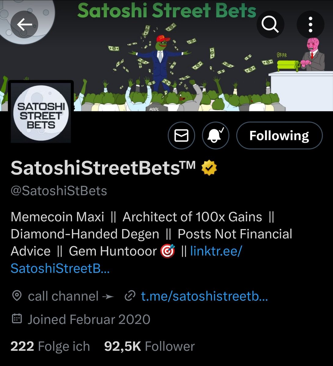 🚨 Do you want to make it in this space?

Level up your Attention game! 🔥

<a href="/SatoshiStBets/">SatoshiStreetBets™</a> called $GME first! He's been preaching this movement for months! I've been vibing with Satoshi for a long time so I share his content. 💎

Listen better next time! It won't be the last
