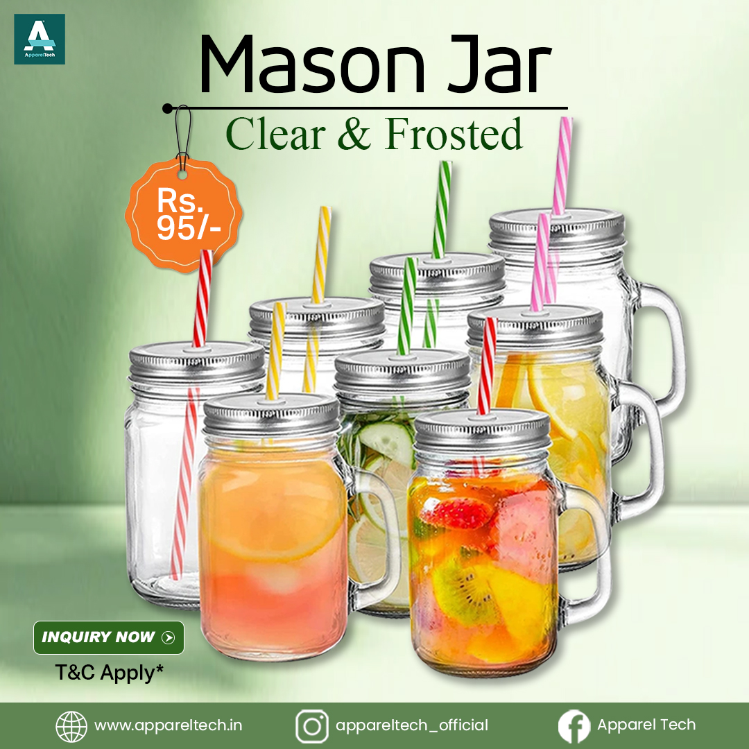 Mason jar clear and frosted

More Details call at.. +91-85060 00902 +91-9599259795, +91-9311569457, +91-9953992291

#BlankMasonJars #AppareltechCrafts #CraftingEssentials #MasonJarMagic #CheersToCharm  #appareltech