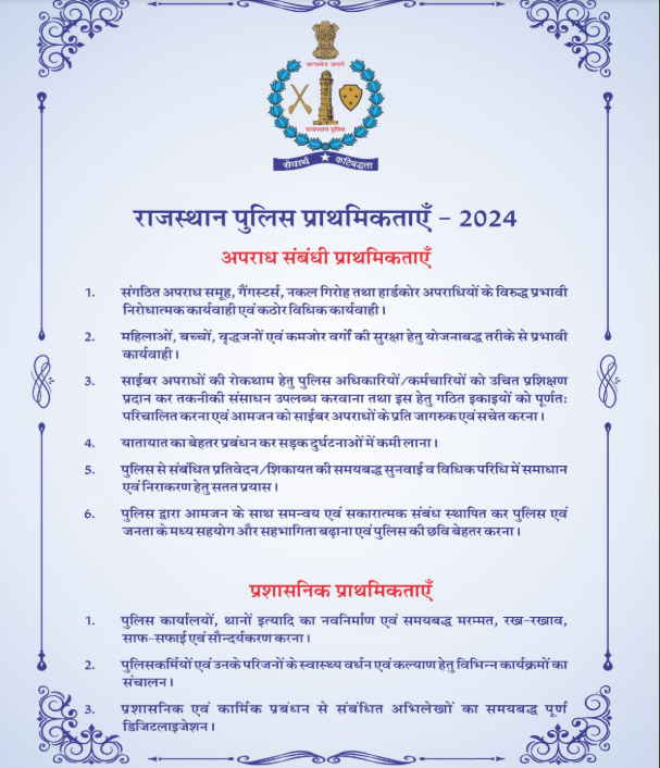 mehrahemant1195's tweet photo. #rajasthanpolice की #Year2024 की प्राथमिकताओं के
#FirstPoint में जो लिखा है उसे पढ़कर #राजस्थान के #Yuva में
#BetterFuture की आस जागी है।
#डबल_इंजन_की_सरकार है तो #SIT है #एसआईटी है तो #पेपरलीक नहीं राजस्थान में सुशासन.......
#SIT
#CMORajasthan
#RajCMO
#राजस्थान_सरकार https://t.co/cUngqwWekQ