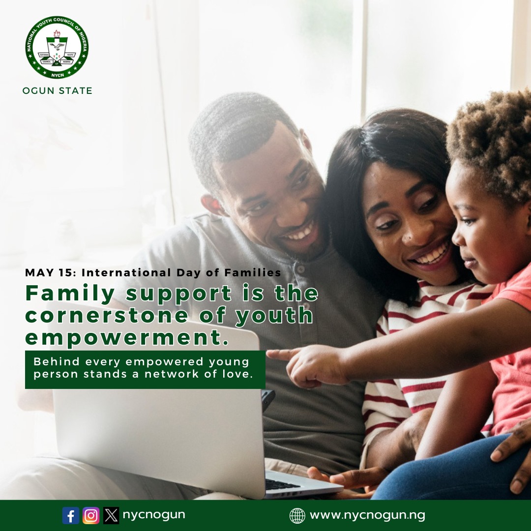 nycnogun's tweet photo. Family support is the cornerstone of youth empowerment...

Today, we celebrate families across the Gateway State for their network of love.

#InternationalDayofFamilies https://t.co/HaUbhWu4aK